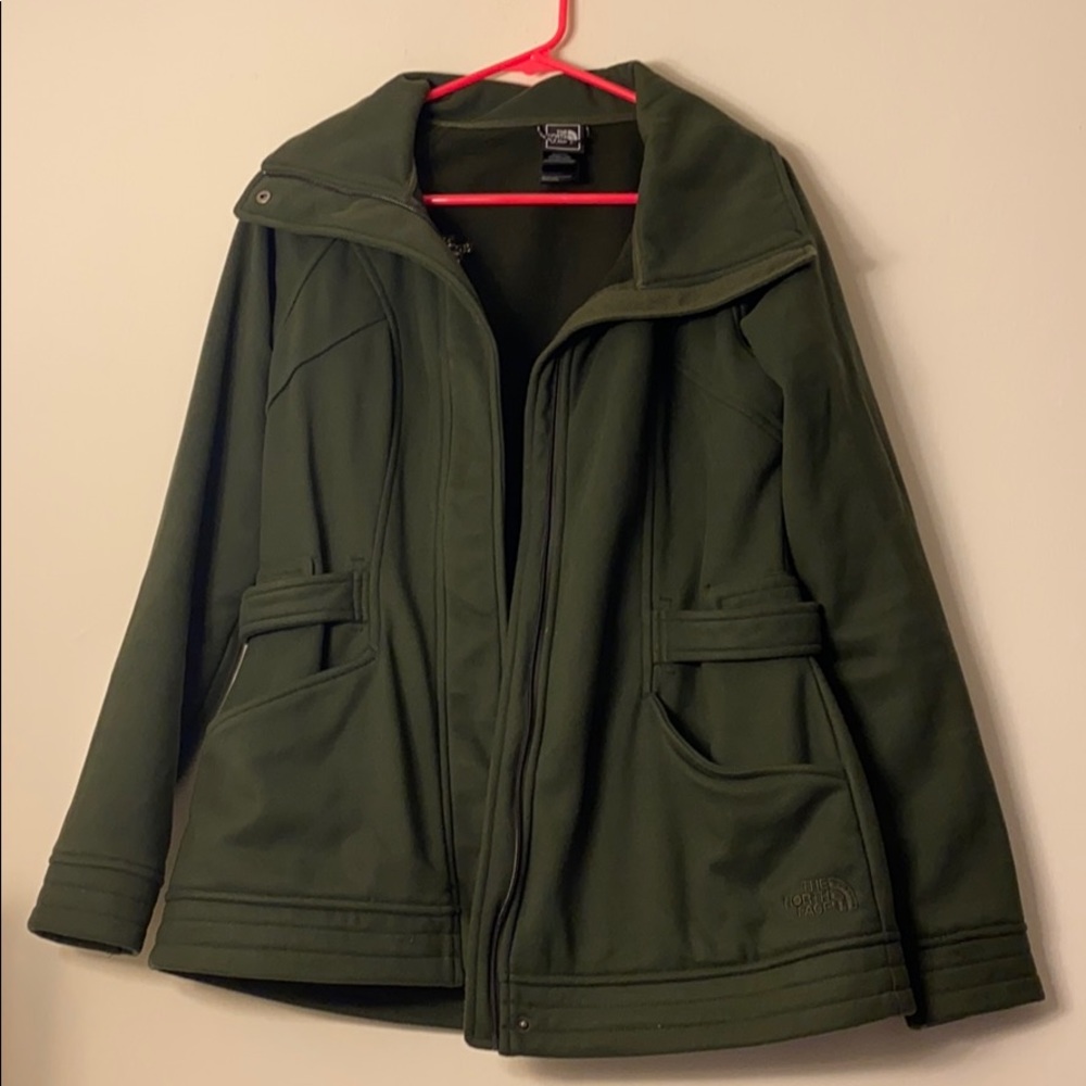 Dark green north face jacket